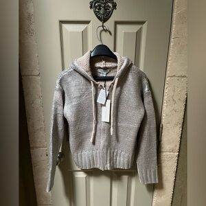 NWT-Rachel Zoe Woman’s Sweater with Zipper & Hood- XS